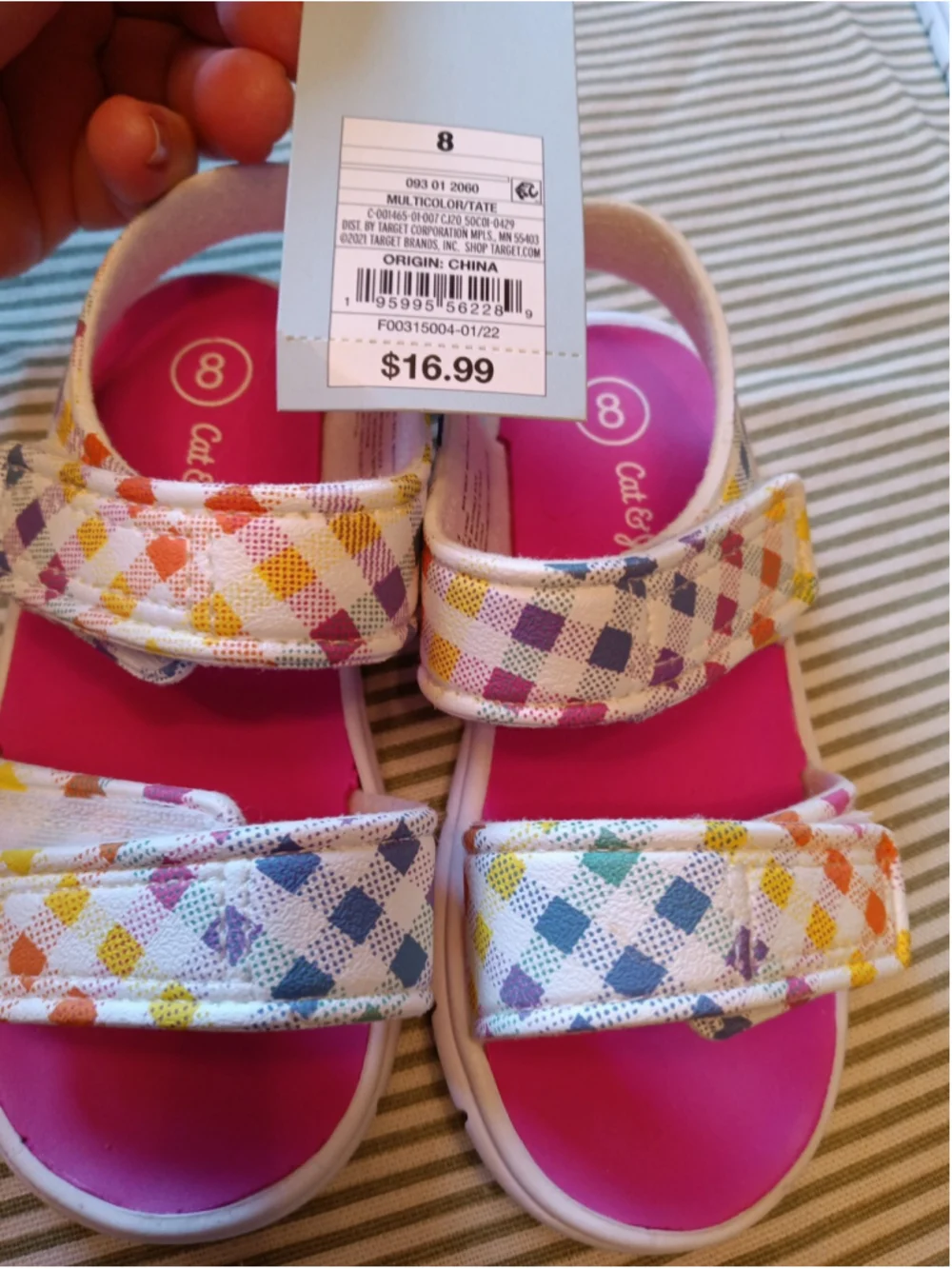 Girls Sandals & flip flops 3 pack New with tags 2 double strap flip flops